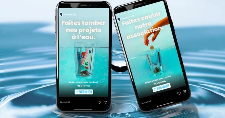 Ads Instagram dons association Blutopia