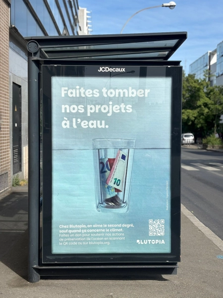Campagne d'affichage Paris Blutopia